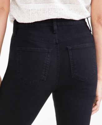 Petite High-Rise High-Cuff Capri Jeans
