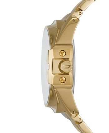 Diesel Men's Master Chief Three-Hand Gold-Tone Stainless Steel Watch