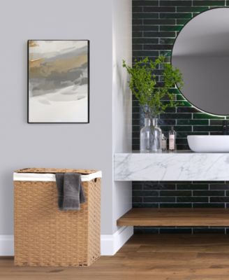 Handwoven Lidded Laundry Hamper