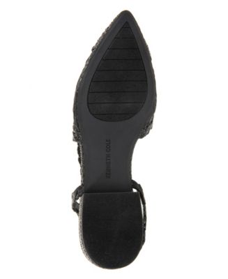 Women's Cayla Crochet Block Heel Slingback Pumps