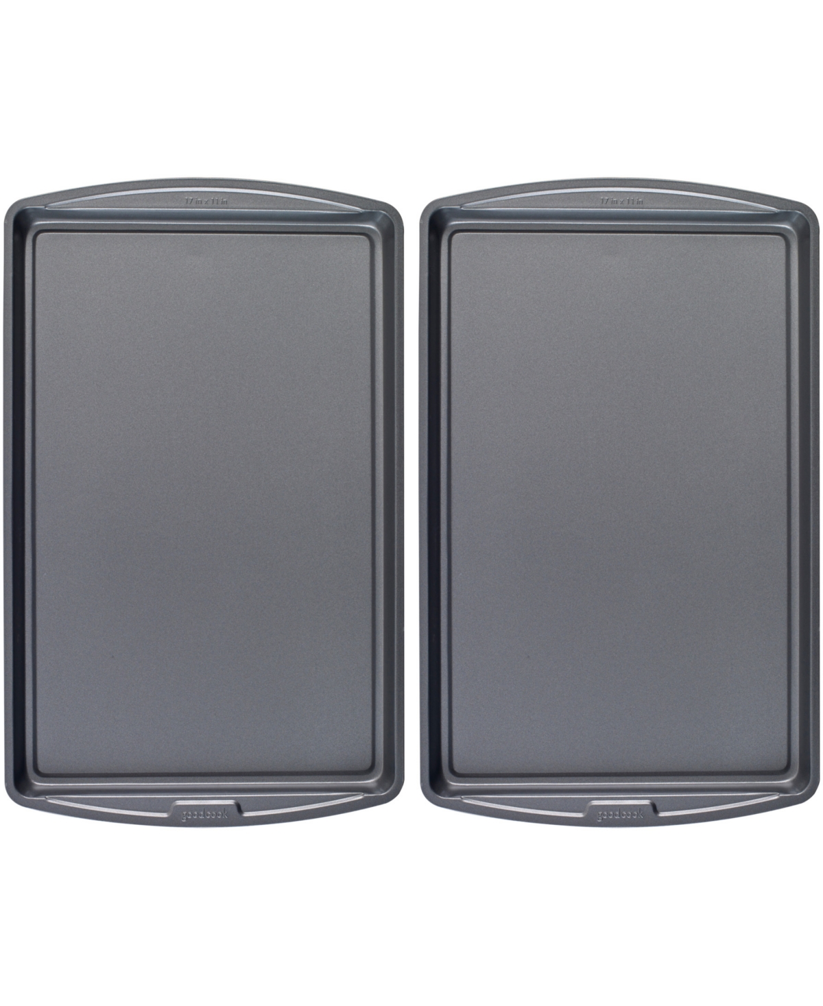Good Cook Set of 2 Large 17" x 11" Nonstick Steel Multipurpose Cookie Sheets