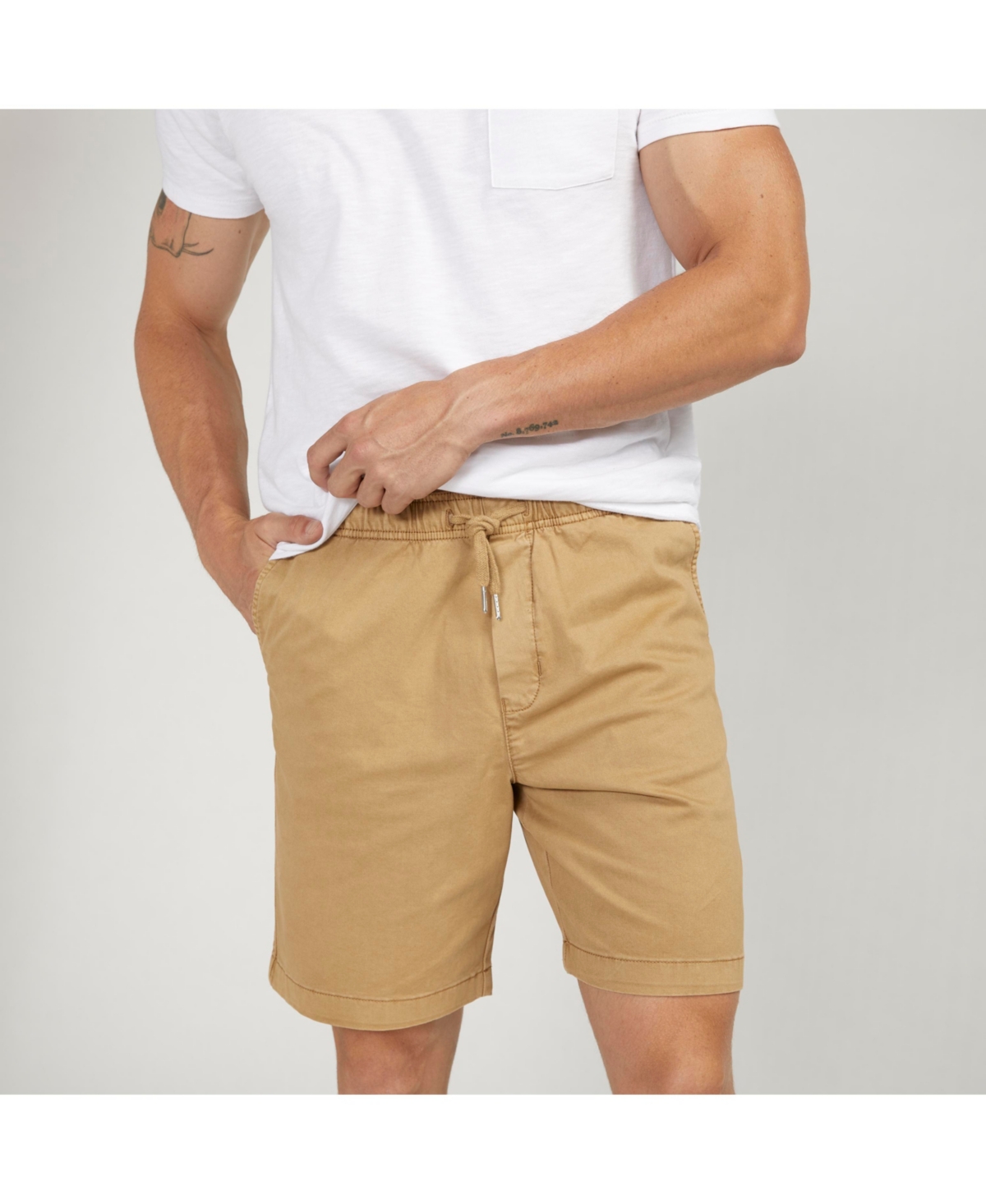 Silver Jeans Co. Men's Essential Twill Pull-On Chino Shorts