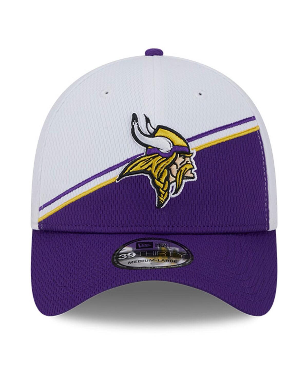 Men's New Era Purple Minnesota Vikings 2023 Sideline 39THIRTY Flex Hat - Purple