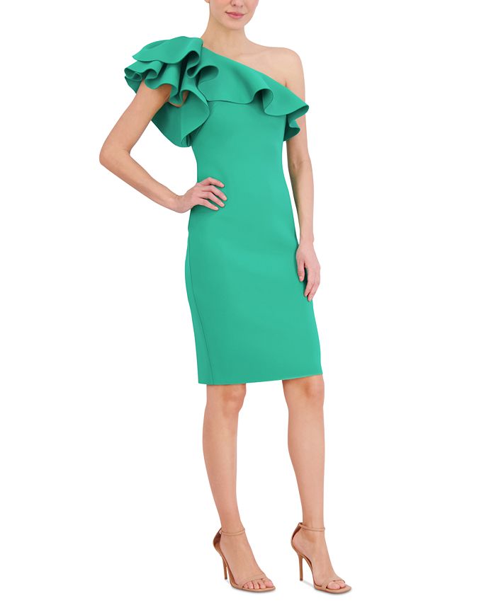Eliza J Women's Ruffled One-Shoulder Dress - Macy's