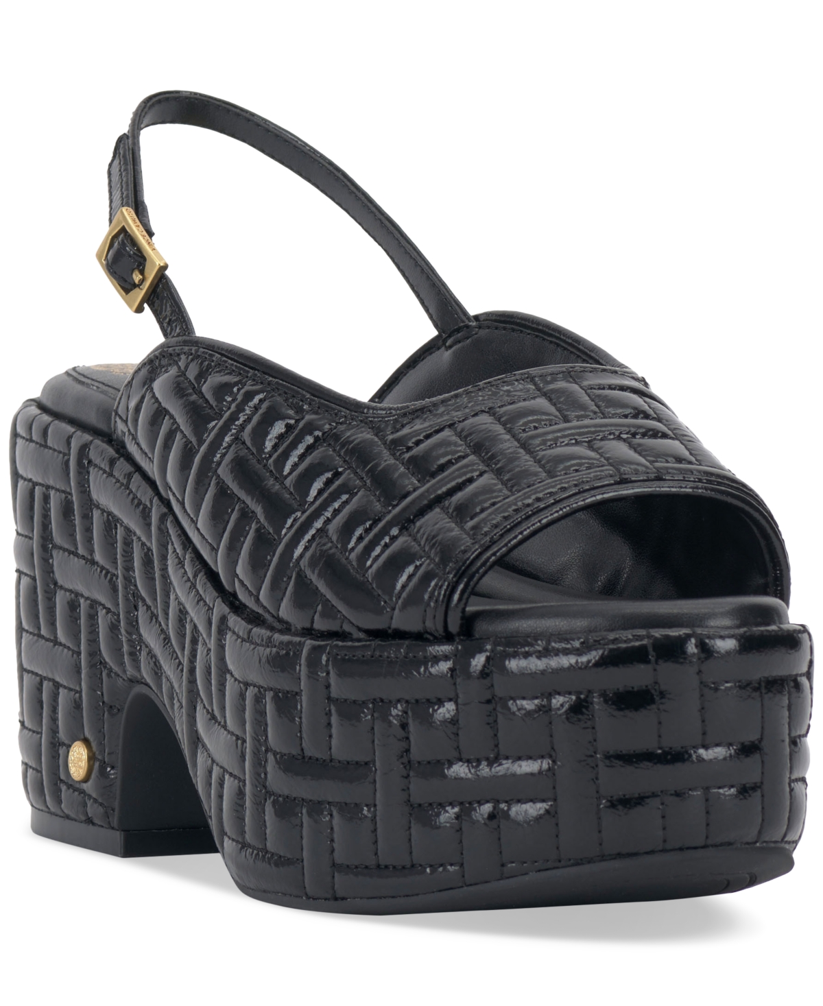 Vince Camuto Women's Elana Quilted Platform Wedge Sandals