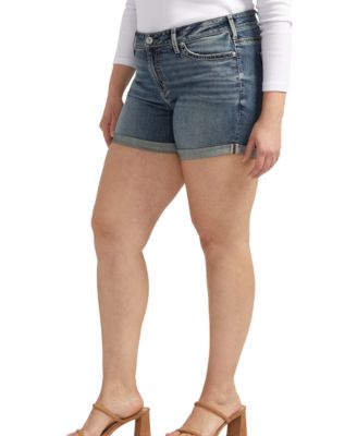 Plus Size Suki Mid Rise Curvy Fit Shorts