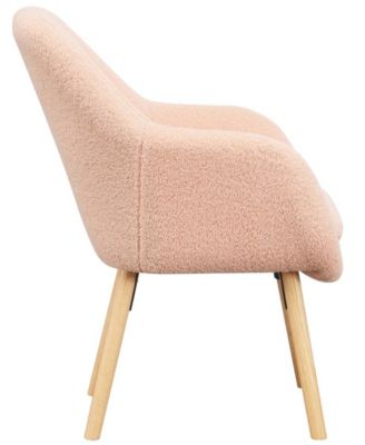 25.25" Sherpa Charlotte Accent Chair