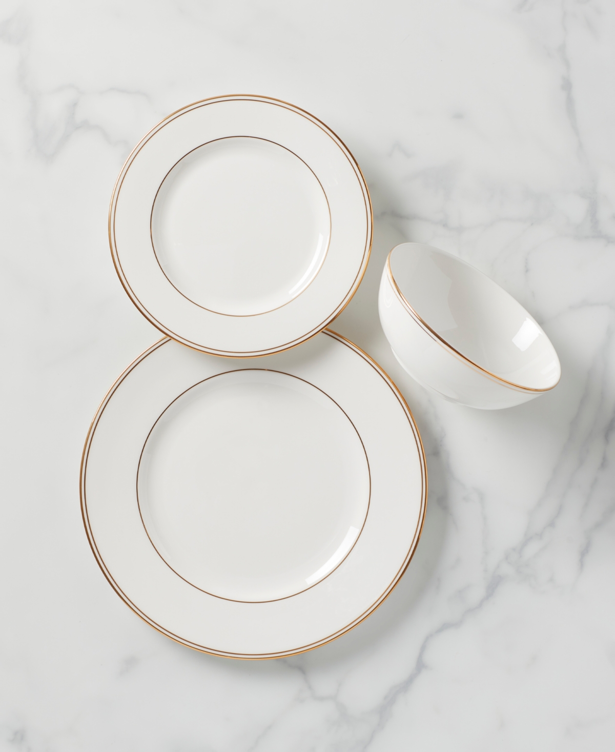 Lenox Federal Gold 12-piece Dinnerware Set, Service For 4 In White