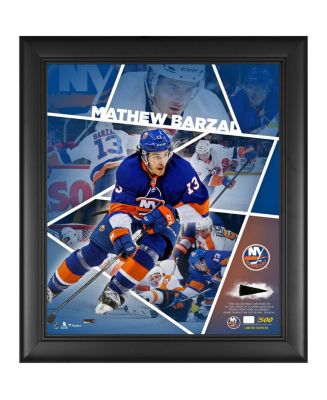 Mathew Barzal New York Islanders Framed 15'' x 17'' Impact Player ...