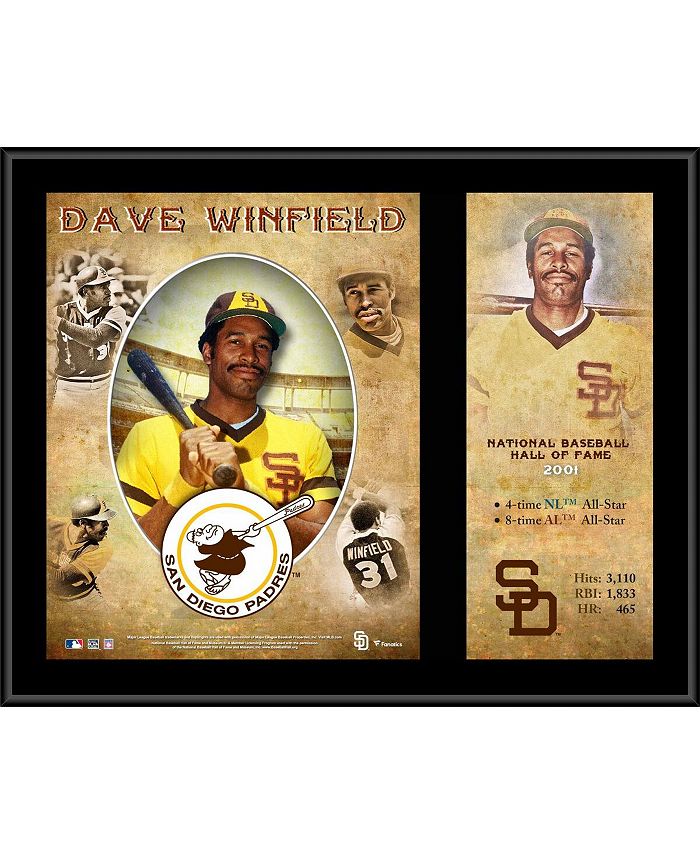 Fanatics Authentic Dave Winfield San Diego Padres 12" x 15" Hall of ...