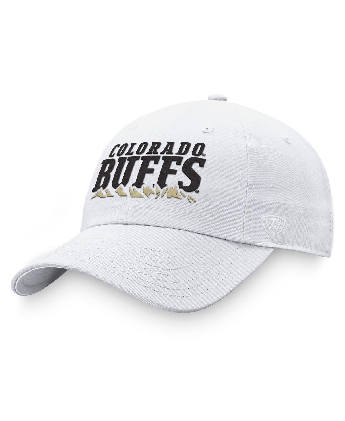 Men's Top of the World White Colorado Buffaloes Adjustable Hat - White