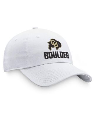 Men's White Colorado Buffaloes Adjustable Hat