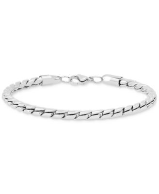 Steeltime Mens Fancy Link Bracelet - Silver 36$