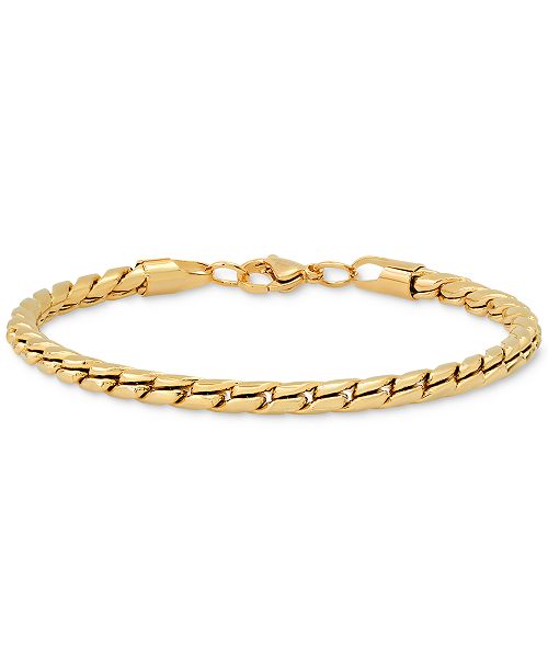 alfani STEELTIME Men's Fancy Link Bracelet Jewelry & Watches