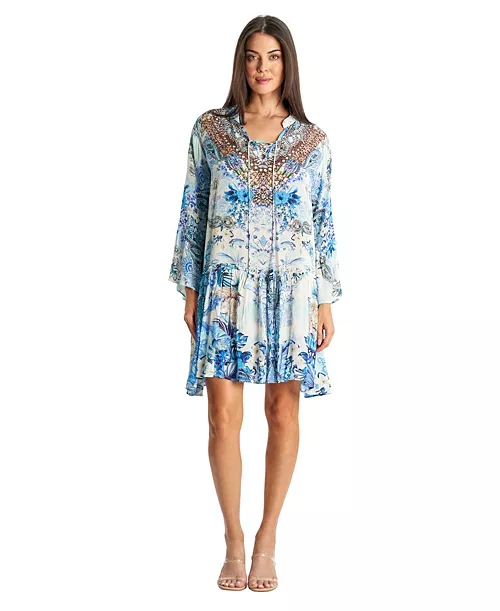 women's short long sleeved dress