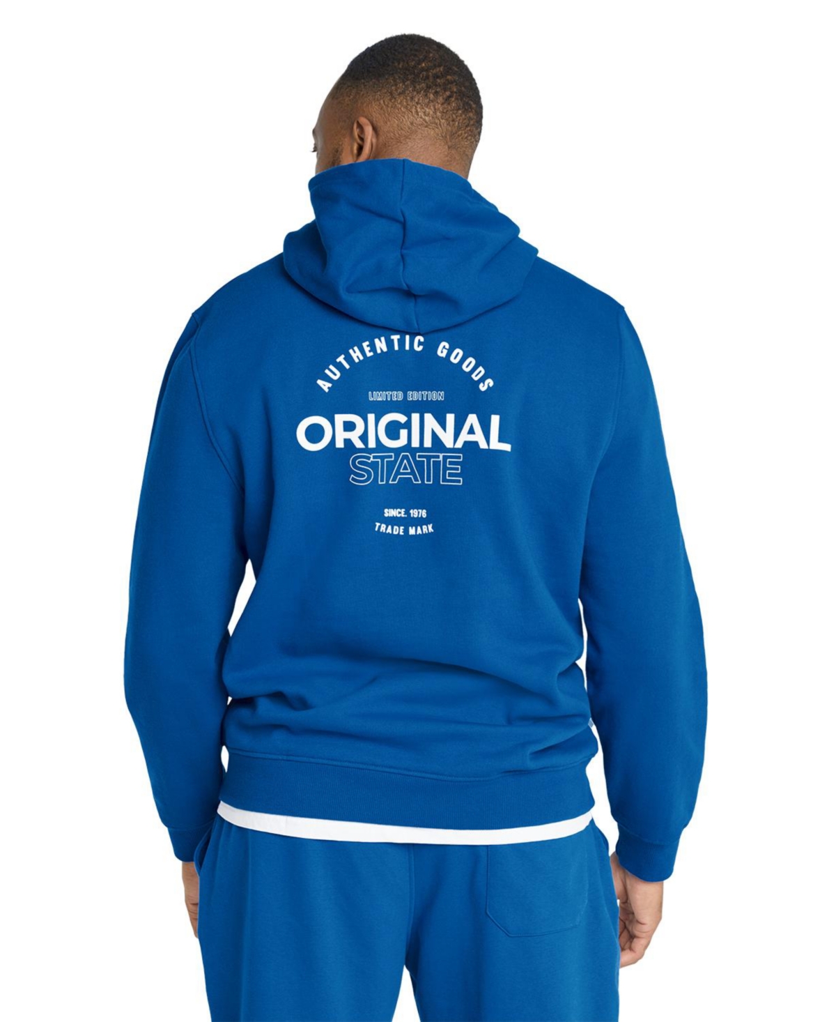 Johnny Bigg Men's Original State Print Hoodie Sweatshirt