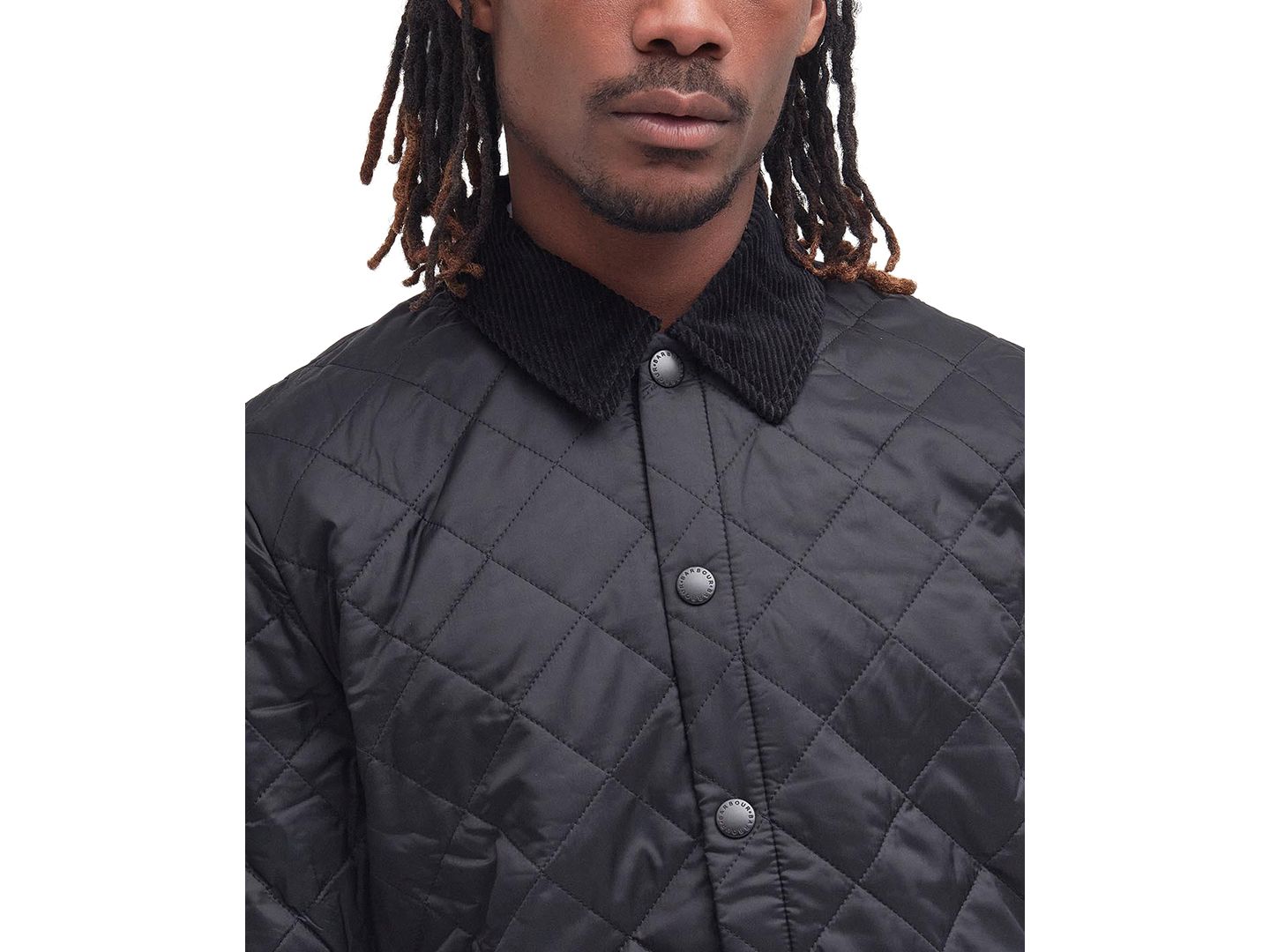 Мужская куртка Barbour Heritage Liddesdale Quilted, цвет: Чёрный — фото 3