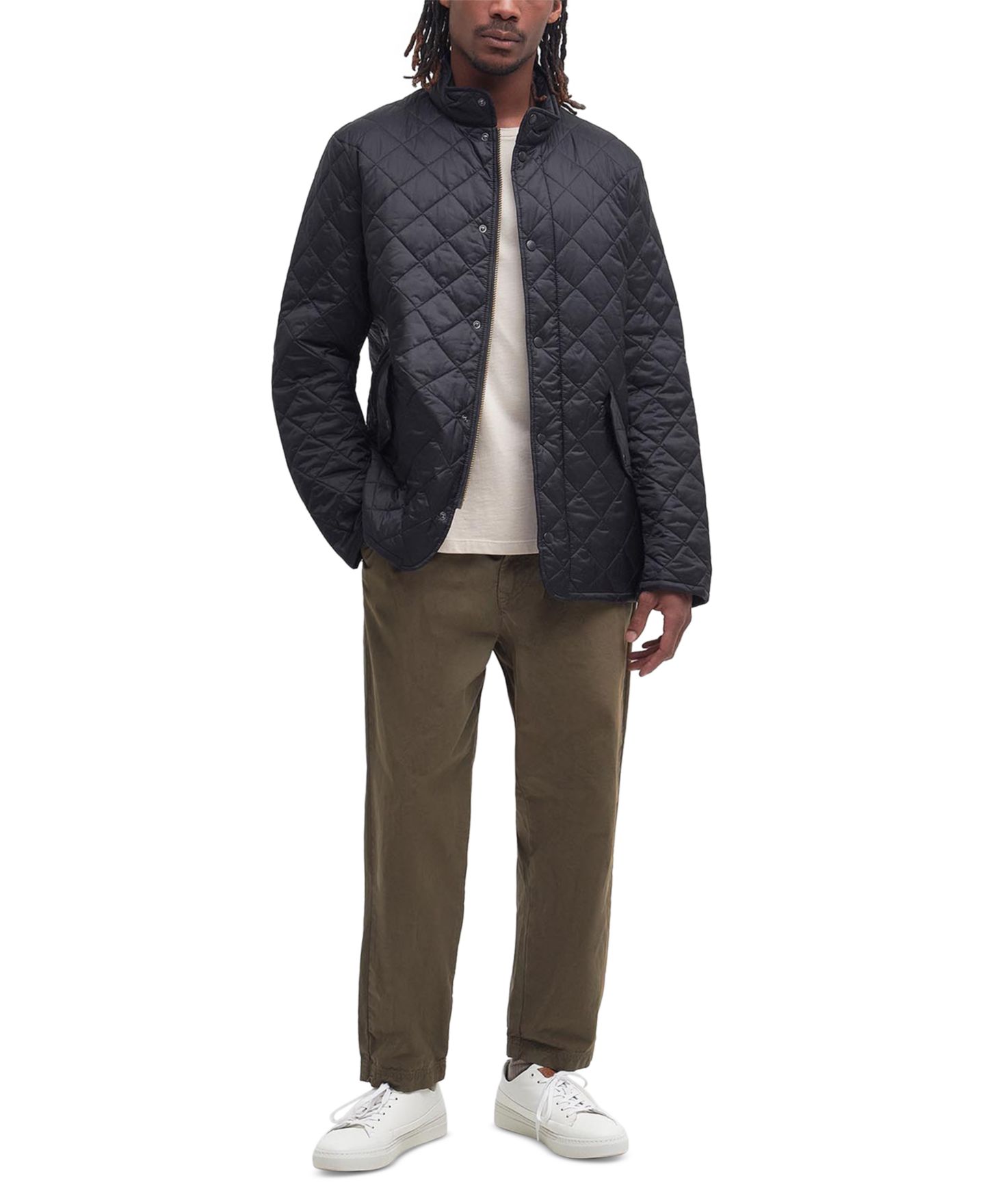 Мужская куртка Barbour Flyweight Chelsea, цвет: Чёрный — фото 6