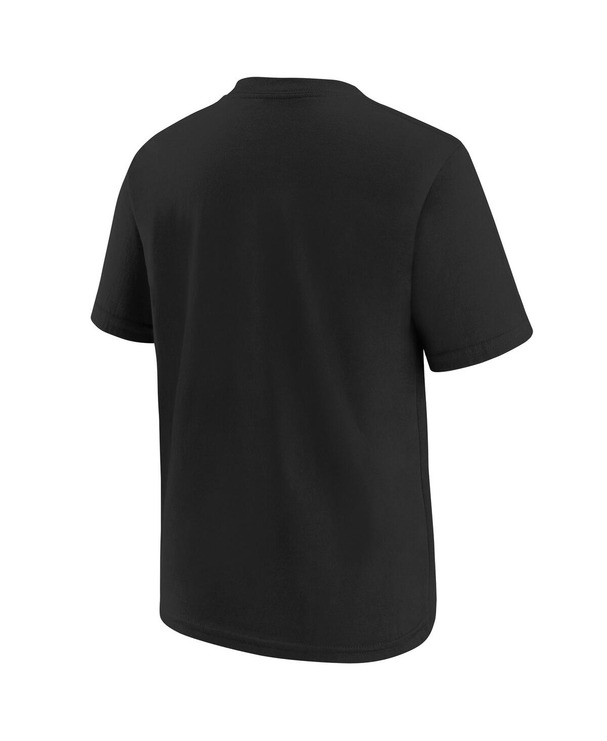 Shop Nike Big Boys  Black Kansas City Chiefs Super Bowl Lviii Team Logo Lockup T-shirt