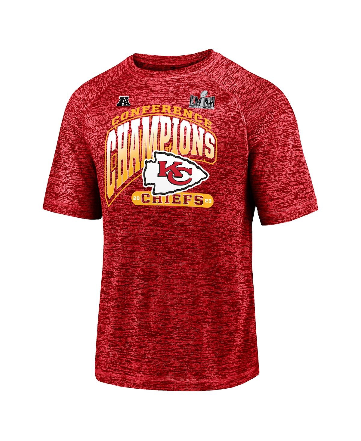 Shop Fanatics Men's  Red Kansas City Chiefs 2023 Afc Champions Hail Mary T-shirt