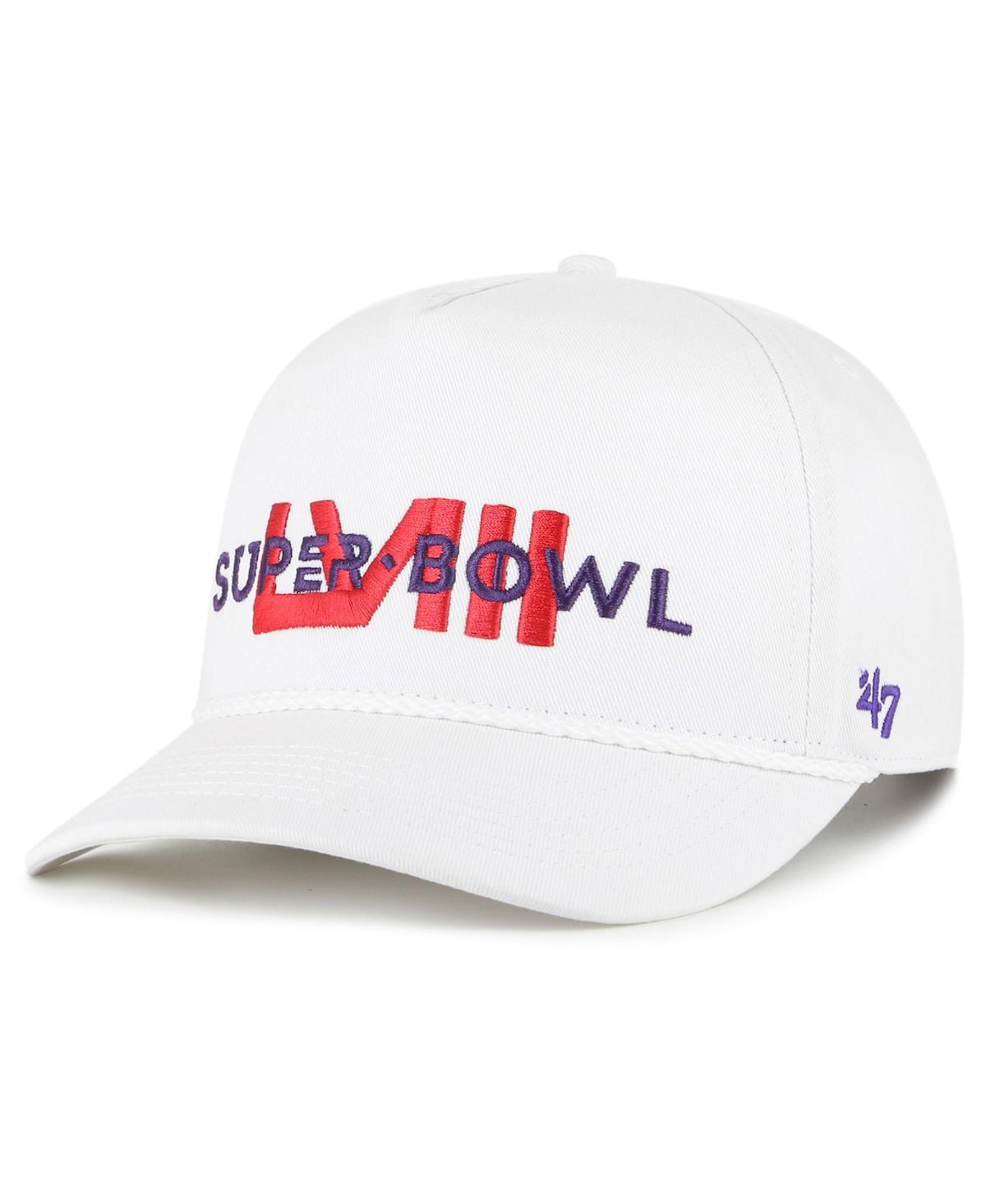 47 Brand Men's ' White San Francisco 49ers Super Bowl Lviii Overwrite Hitch Adjustable Hat In White