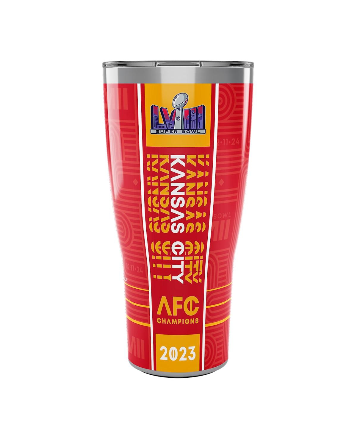 Tervis Tumbler Kansas City Chiefs 2023 Afc Champions 30 oz Stainless Steel Tumbler In Multi