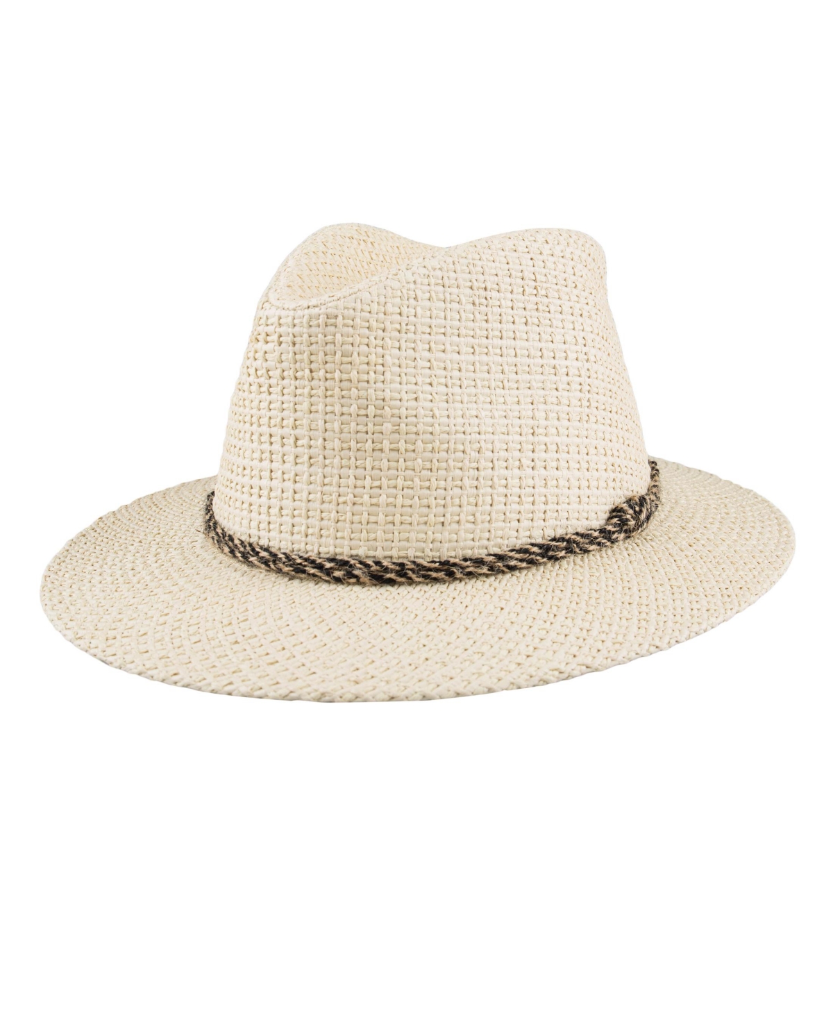 Men's Classic Panama Hat with Twisted Band - Natural