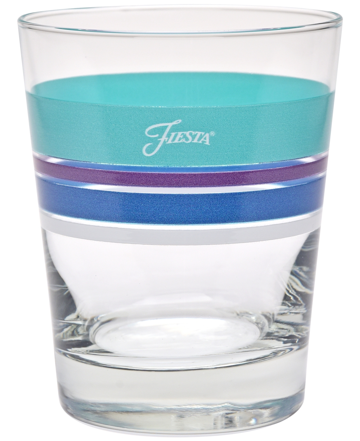 Fiesta Coastal Edgeline 15-Ounce Dof Double Old Fashioned Glass, Set of 4