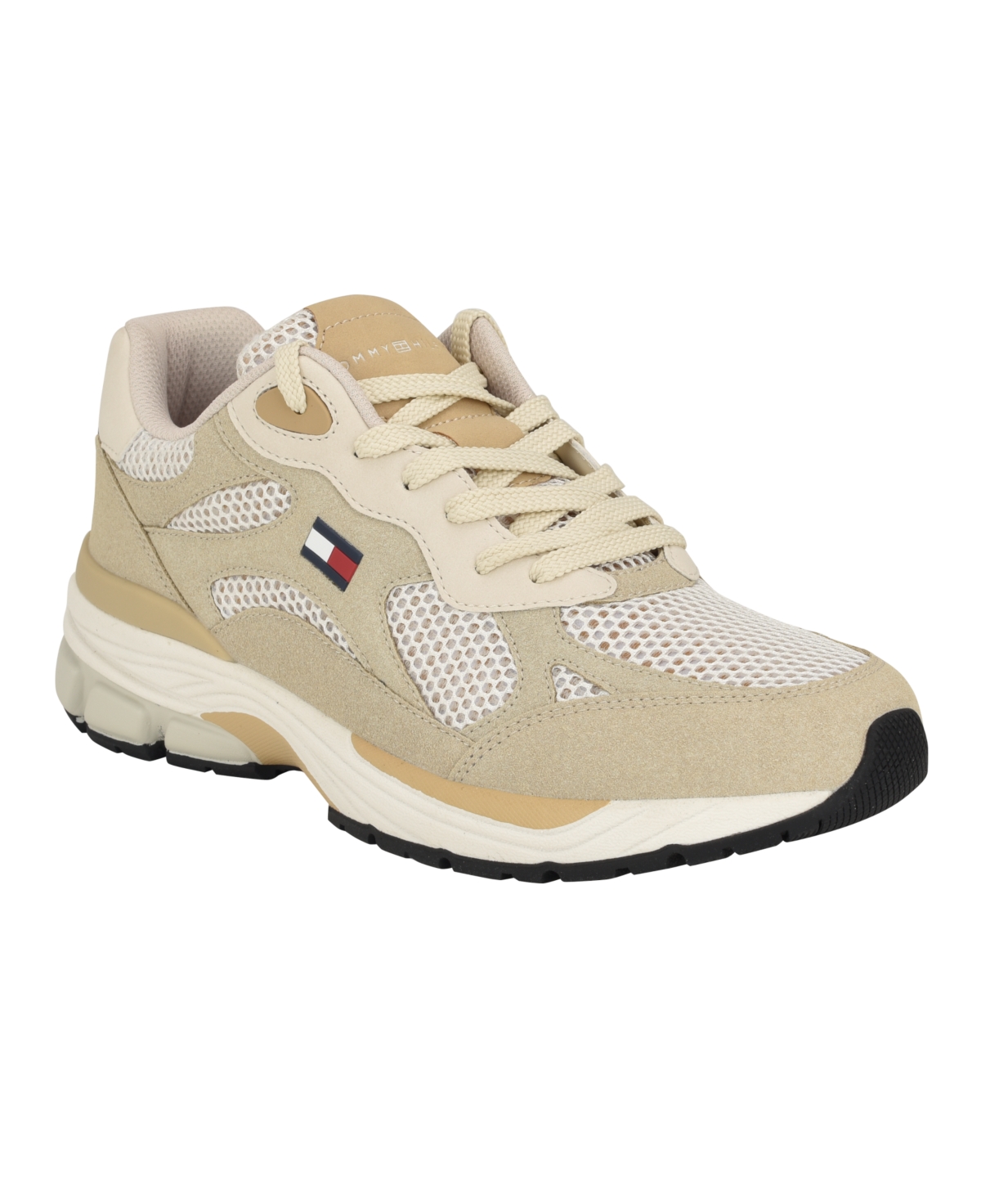 Tommy Hilfiger Men's Pharil Fashion Lace-up Jogger Shoes In Light Natural Multi