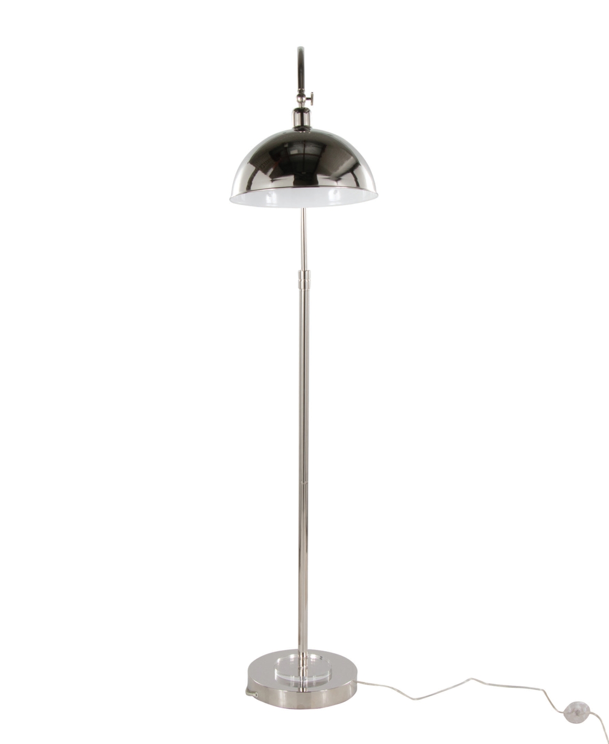Lumisource Emery 63.5" Metal Floor Lamp In Silver