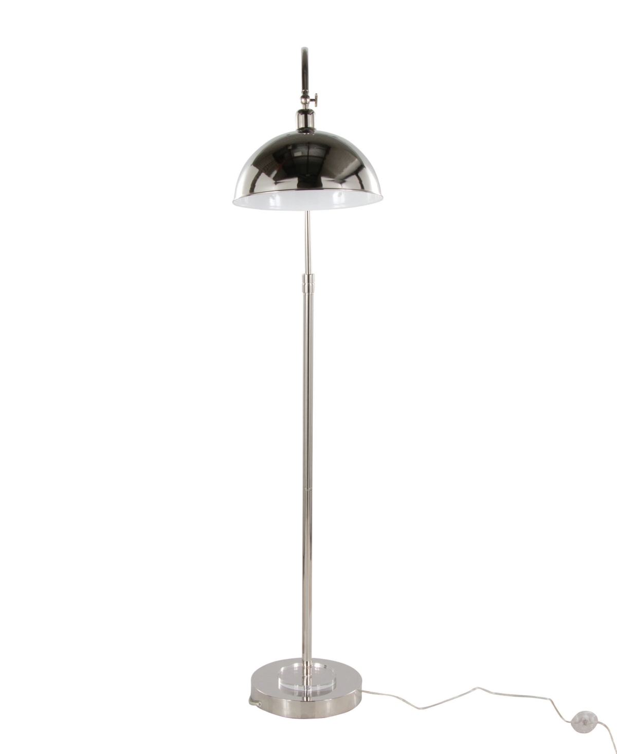 Shop Lumisource Emery 63.5" Metal Floor Lamp In Silver