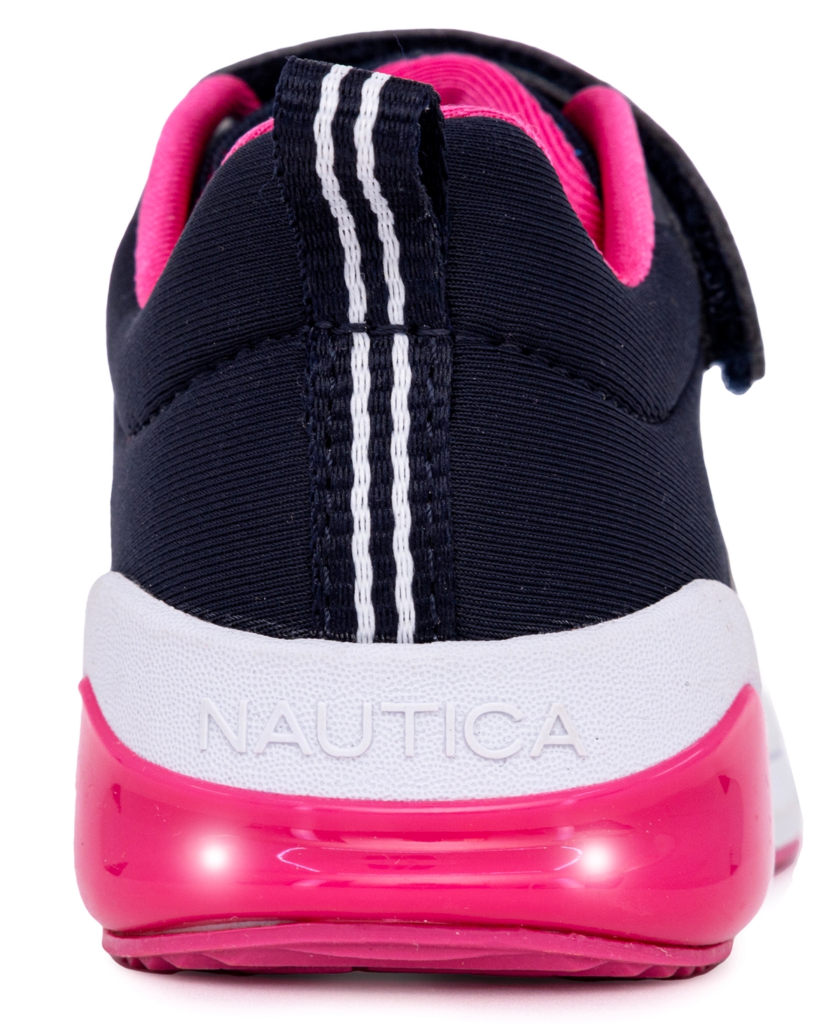 Nautica Toddler and Little Girls Towhee Buoy Light Up Lace Up Sneakers - Pink