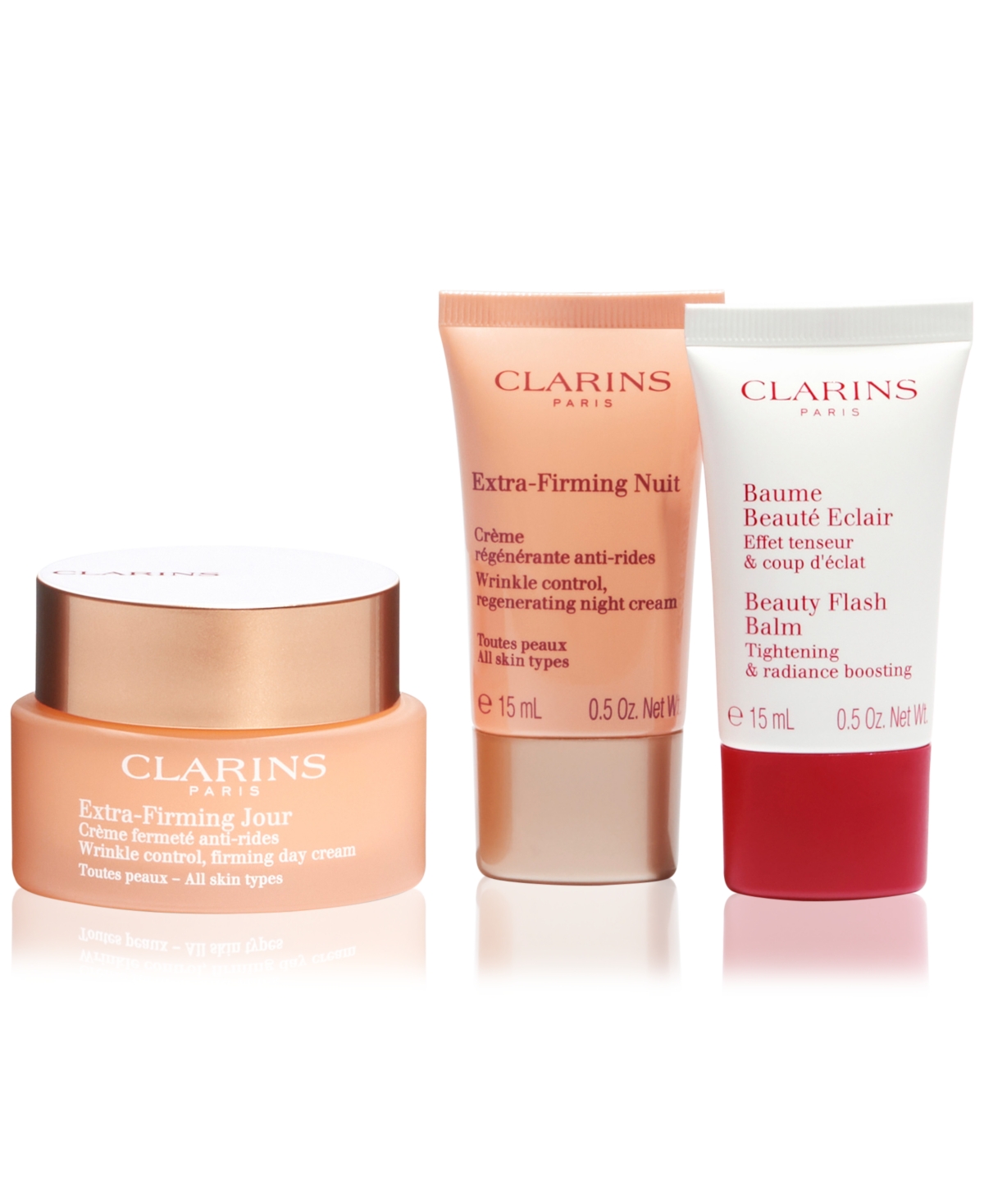 Shop Clarins 3-pc. Limited-edition Extra-firming & Smoothing Skincare Starter Set In No Color