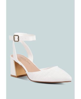 Womens Hyatt Metallic Sling Block Heel Sandals