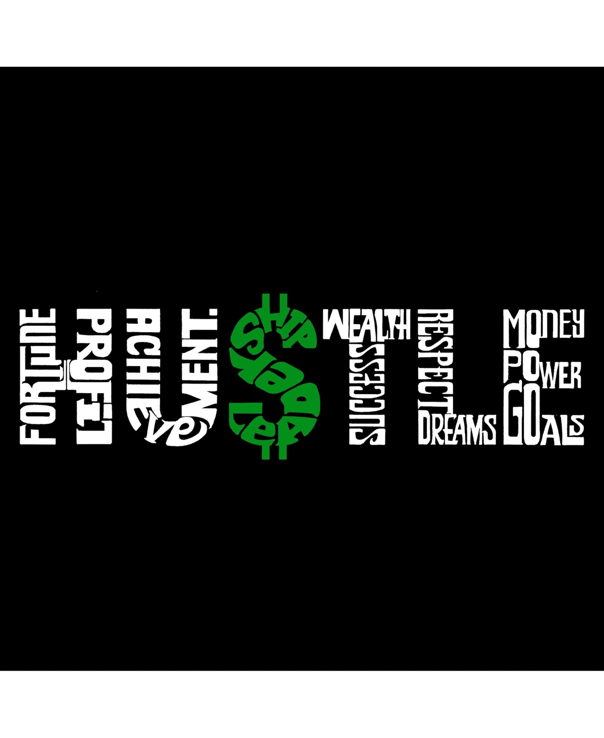 Boy's Word Art Long Sleeve - Hustle