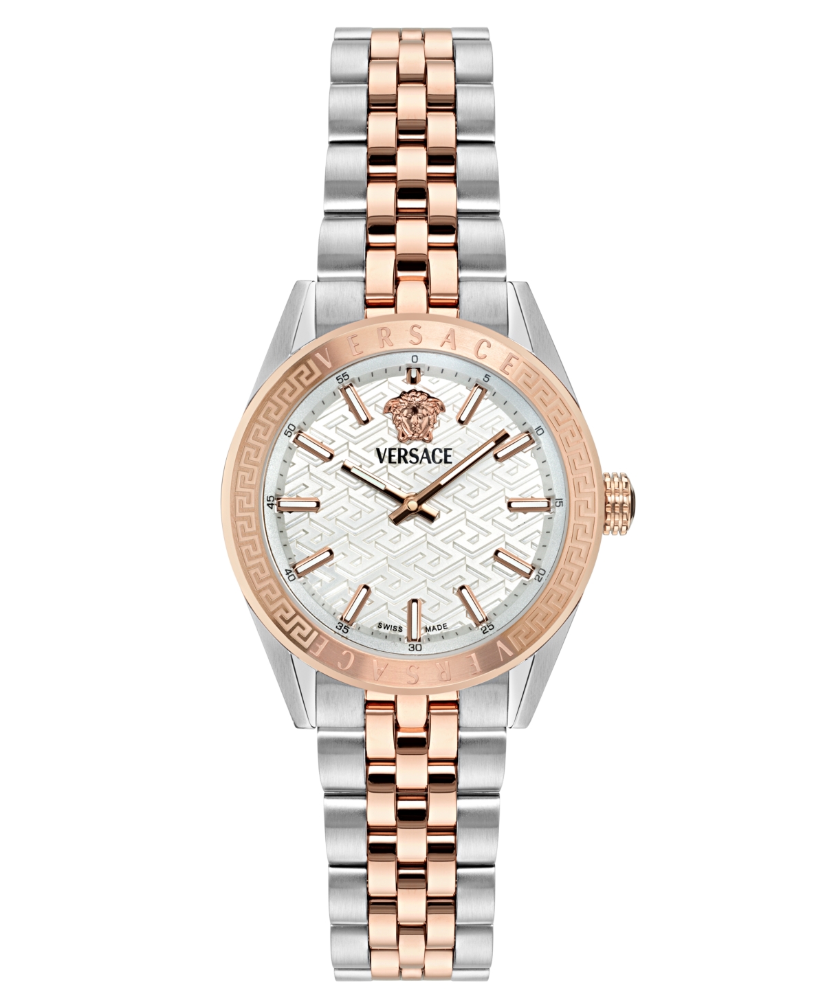 Versace Women's Swiss Two-tone Stainless Steel Bracelet Watch 36mm In Two Tone