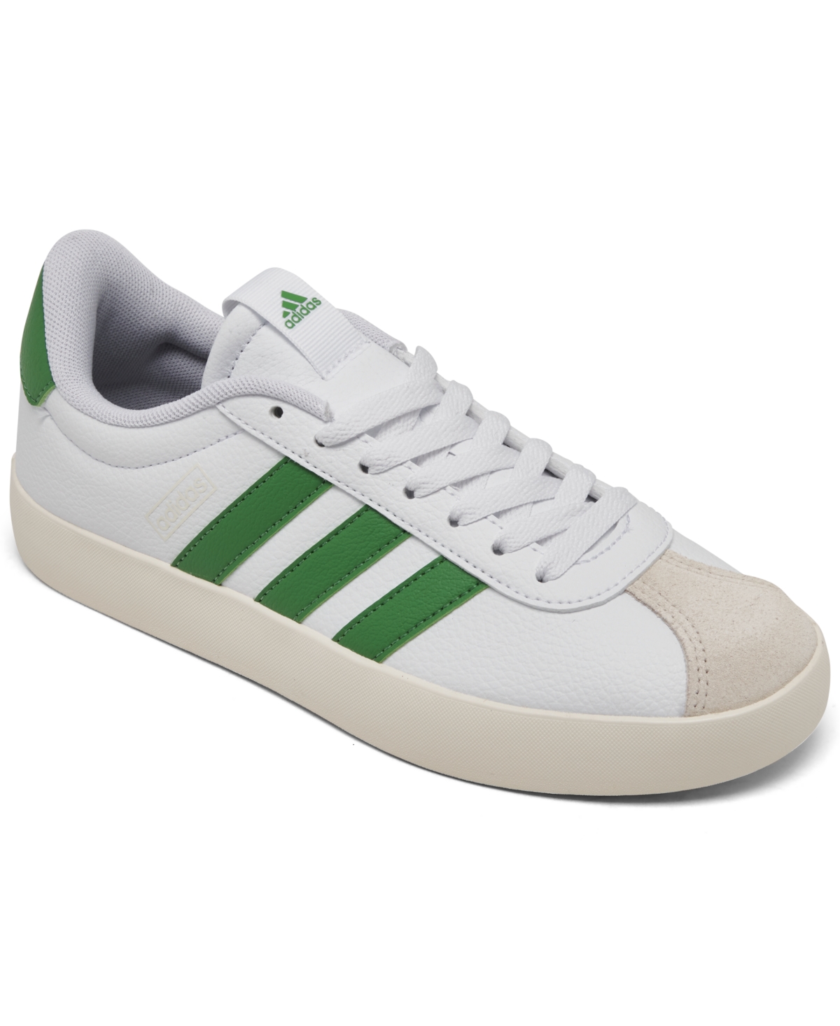 Women's Vl Court 3.0 Casual Sneakers from Finish Line - White, Preloved Green, Alum