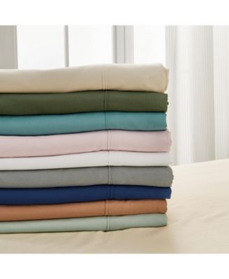 Premium Comforts Rayon From Bamboo Blend Wrinkle Resistant Sheet Set In Sage