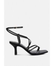 Black one deals strap heels