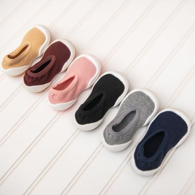 Infant Girl Boy Breathable Washable Non-Slip Sock Shoes Flat - Latte