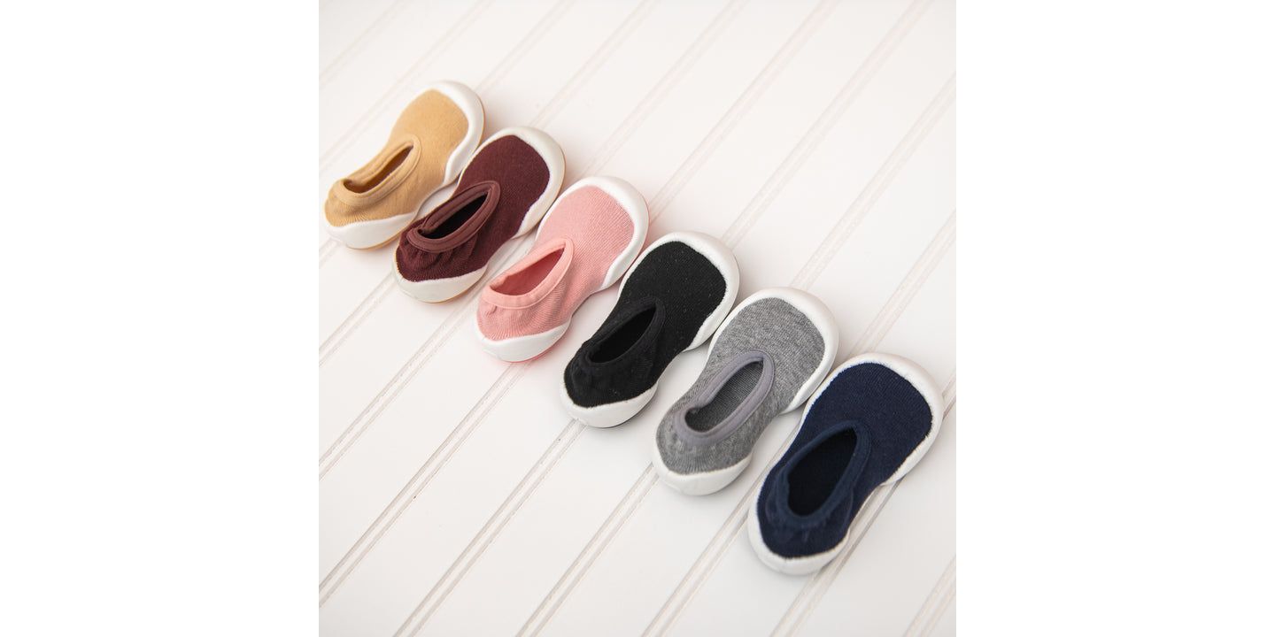 Обувь Komuello Infant Girl Boy Breathable Washable Non-Slip Sock Shoes Flat - Latte, цвет: Натуральный — фото 2