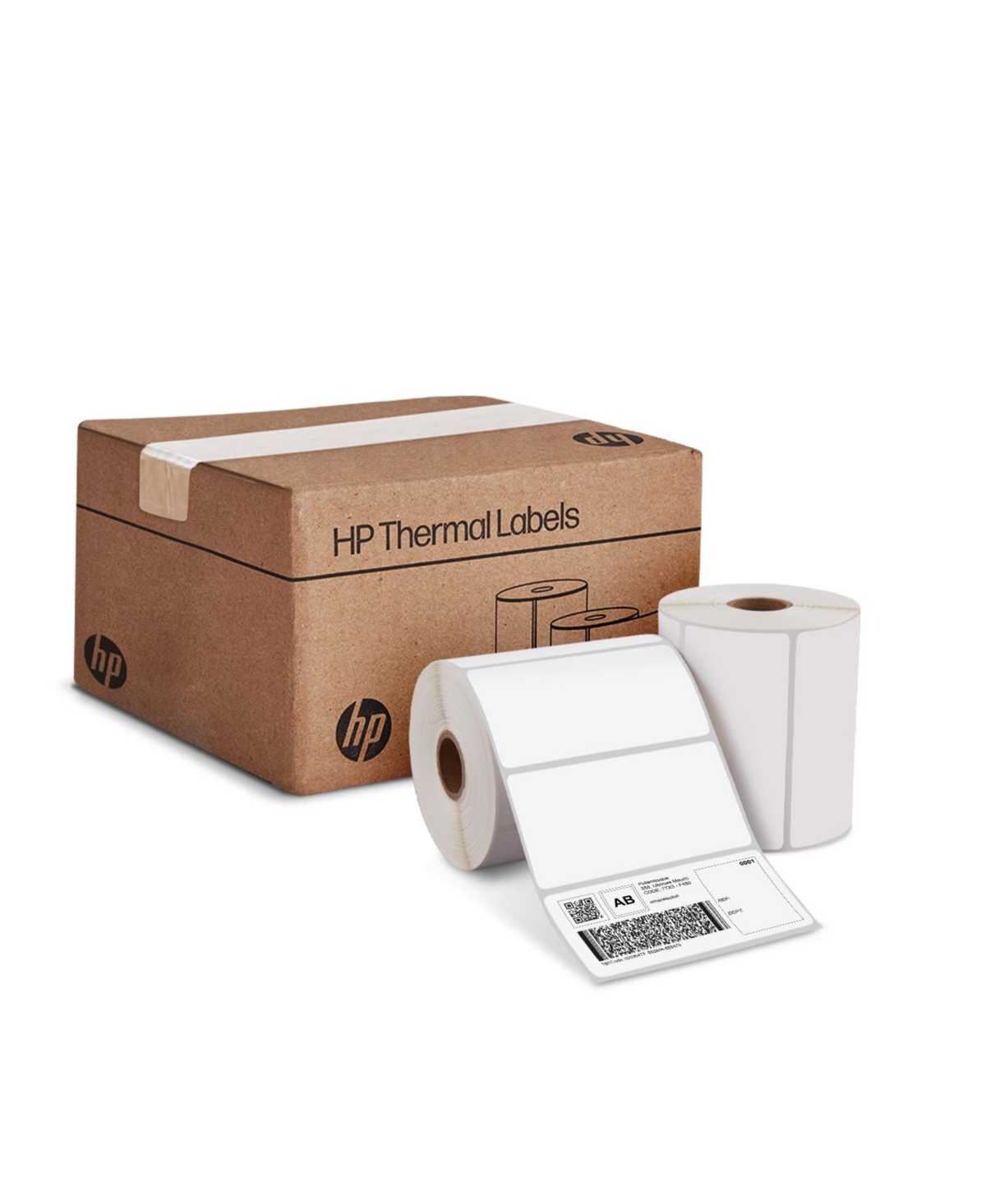 4x2" Direct Thermal Shipping Labels, 2 Rolls (1470 Labels) - Open White