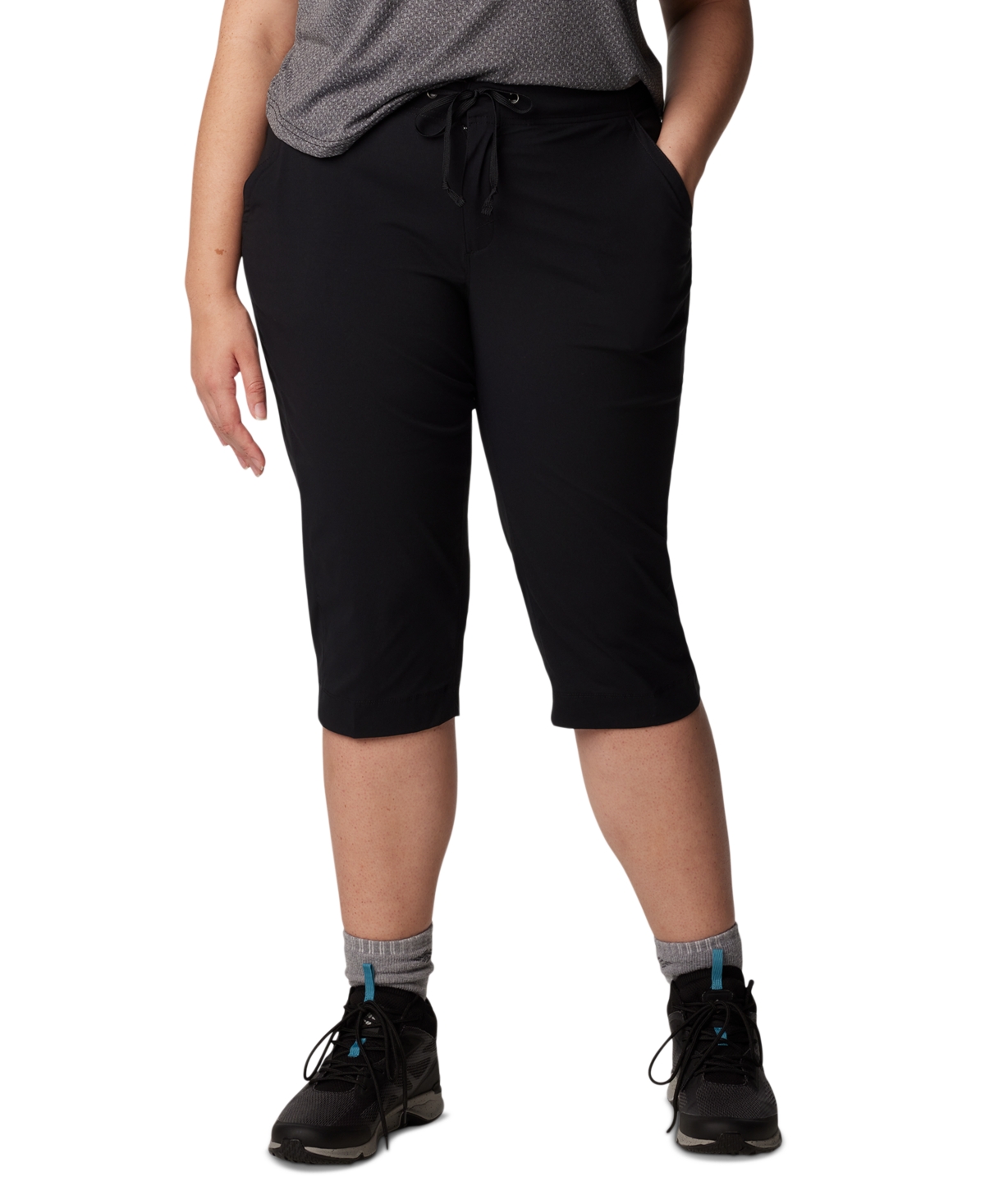 Plus Size Anytime Outdoor Capri Pants - Nocturnal
