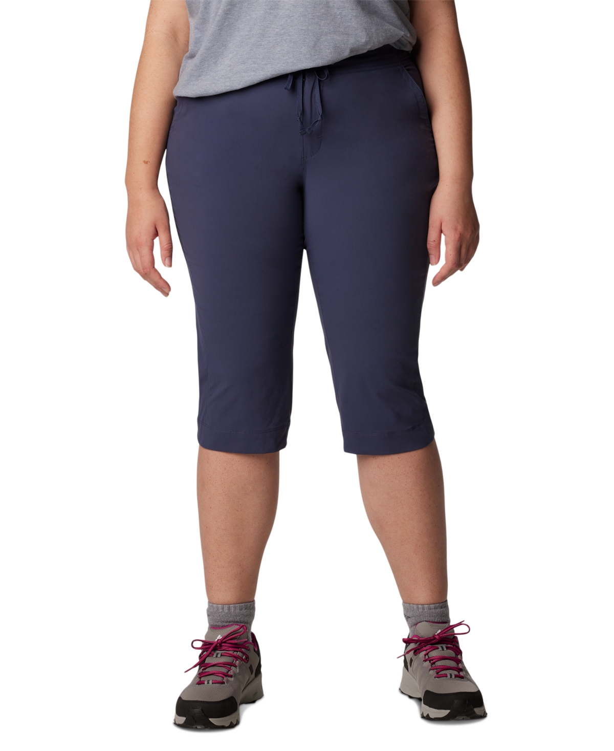 Plus Size Anytime Outdoor Capri Pants - Nocturnal