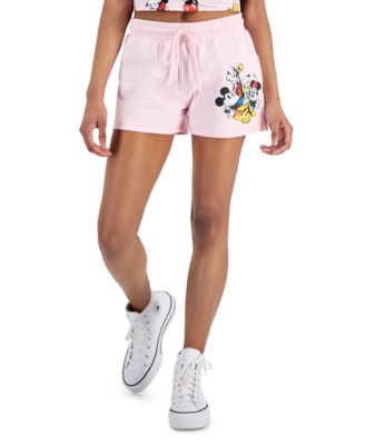 Disney - Juniors' Mickey Mouse Graphic Low-Rise Shorts