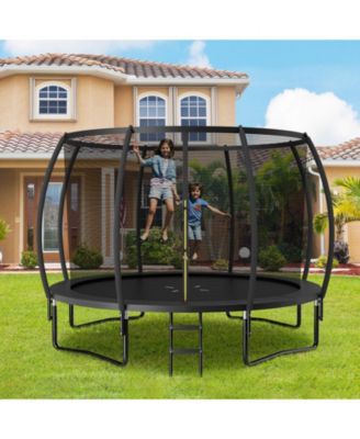 12FT ASTM Approved Recreational Trampoline with Ladder