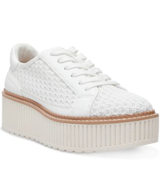 DV Dolce Vita - Women's Becky Platform Crochet Lace-Up Sneakers