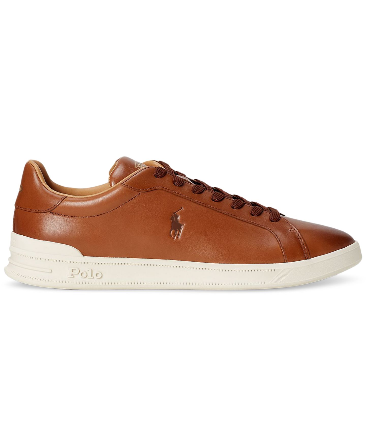 Мужские кроссовки Polo Ralph Lauren Heritage Court II Leather, цвет: Polo Pale Russet — фото 2