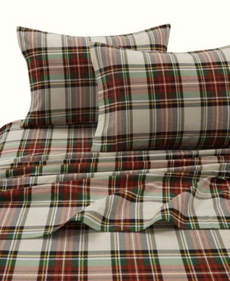 Tribeca Living Holiday Printed Cotton Flannel Extra Deep 3-Pc. Sheet Set, Twin XL
