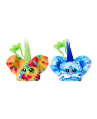 thumbnail image 2 of Furby Furblets 2-Pack Spring Mini Friends - Electronic Plush Toys With Keychain 2 of 14